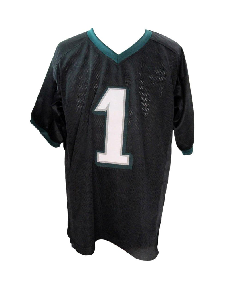 Dom DiSandro Signed/Inscribed Black Custom Football Jersey Eagles Beckett 192786