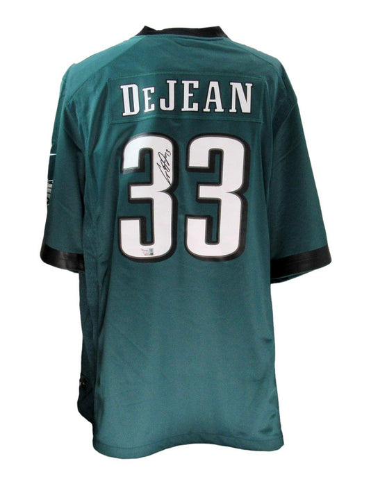 Cooper DeJean Signed/Auto Green Nike Football Jersey Eagles Fanatics 192793