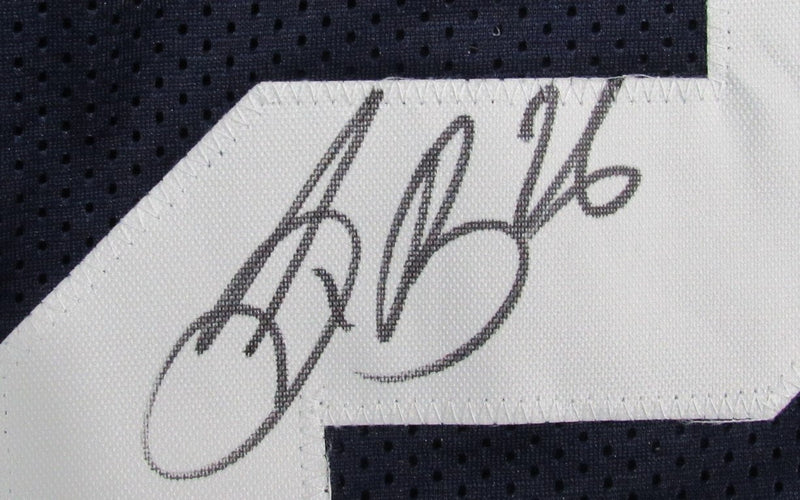 Saquon Barkley Signed/Auto Blue Custom Football Jersey Penn State PSA/DNA 192796