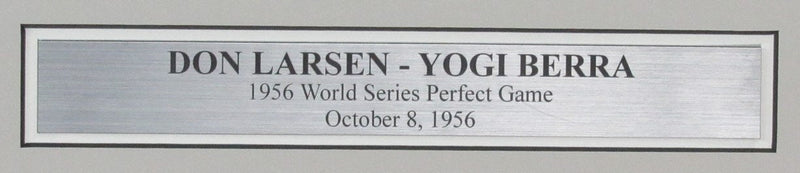 Don Larsen/Yogi Berra Dual-Signed 11x14 Photo Perfect Game PSA/DNA Framed 192816
