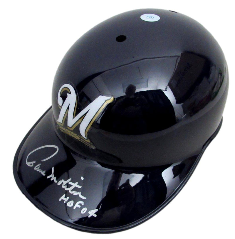 Paul Molitor HOF Signed/Insc Full Size Authentic Batting Helmet Brewers PSA 2832