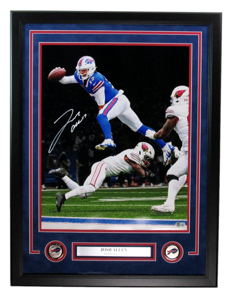 Josh Allen Signed/Autographed 16x20 Photo Buffalo Bills Framed Beckett 192821