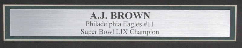 A.J. Brown Signed Philadelphia Eagles SB LIX 16x20 Photo Framed Beckett 192823