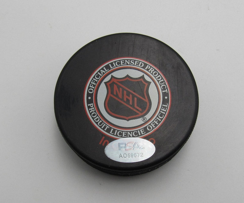 Ray Bourque HOF Signed Boston Bruins 75th Anniversary Hockey Puck PSA 193967