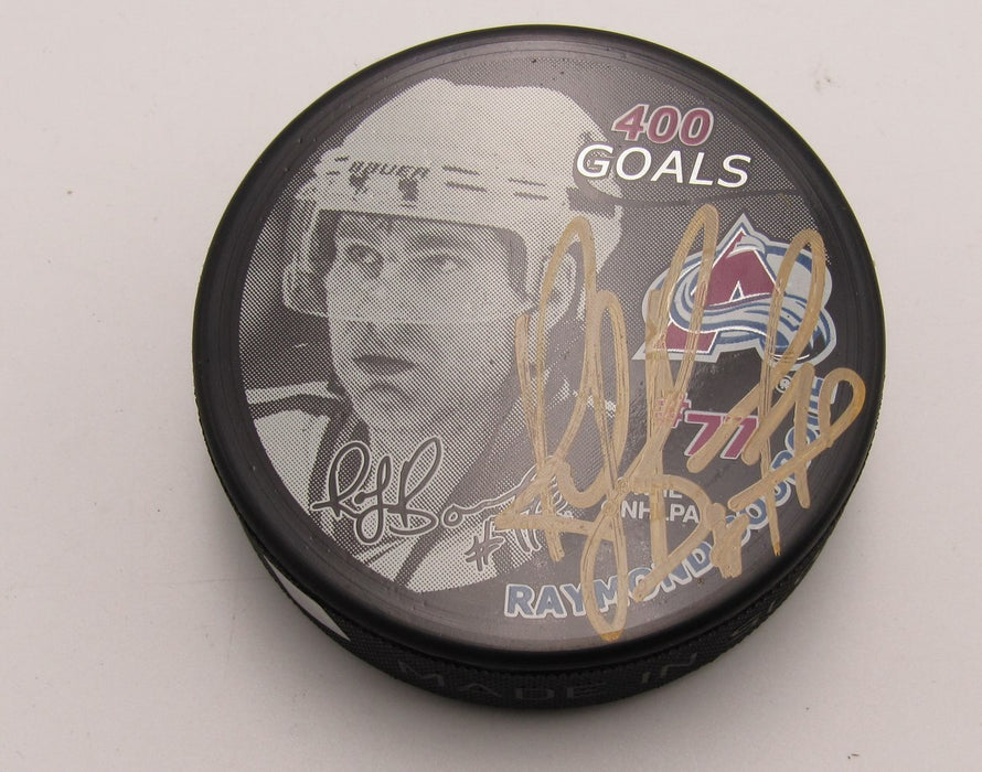 Ray Bourque HOF Signed 400 Goals Hockey Puck Colorado Avalanche PSA 193984