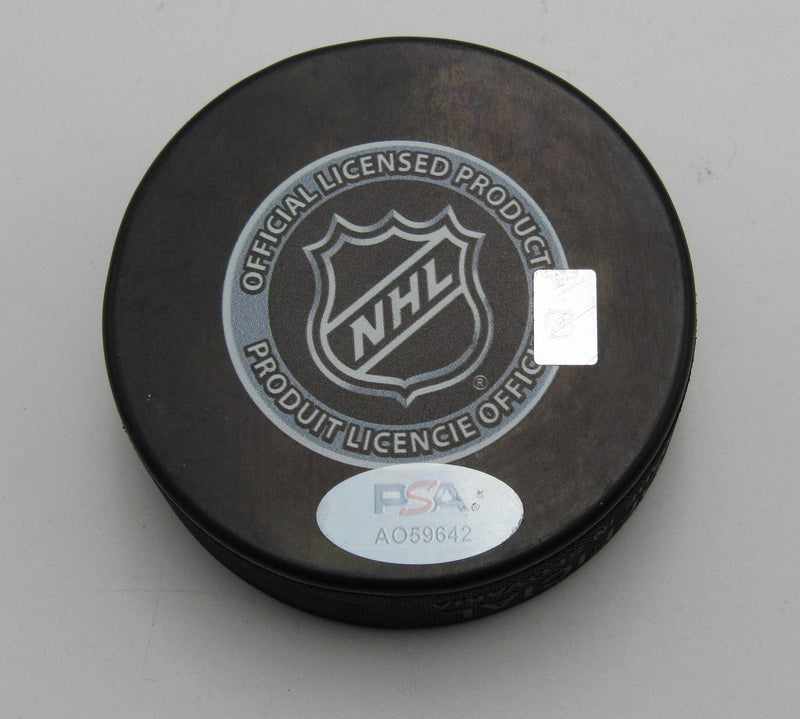 Henrik Lundqvist HOF Signed/Auto New York Rangers Hockey Puck PSA 194237