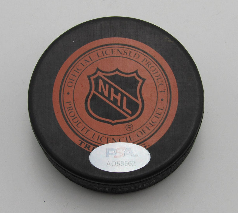 Guy Lafleur HOF Signed Quebec Nordiques Official Game Hockey Puck PSA 194247