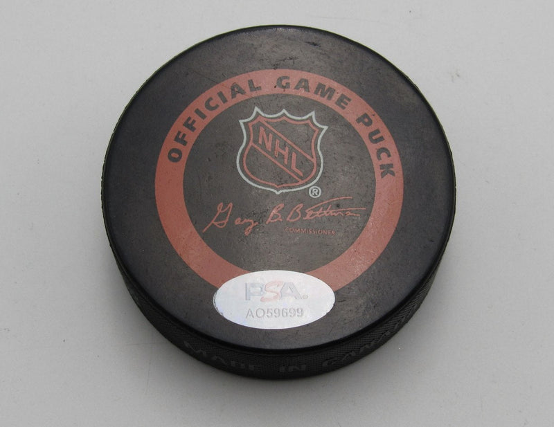 Ray Bourque HOF Signed/Auto Official Game Hockey Puck Boston Bruins PSA 194275