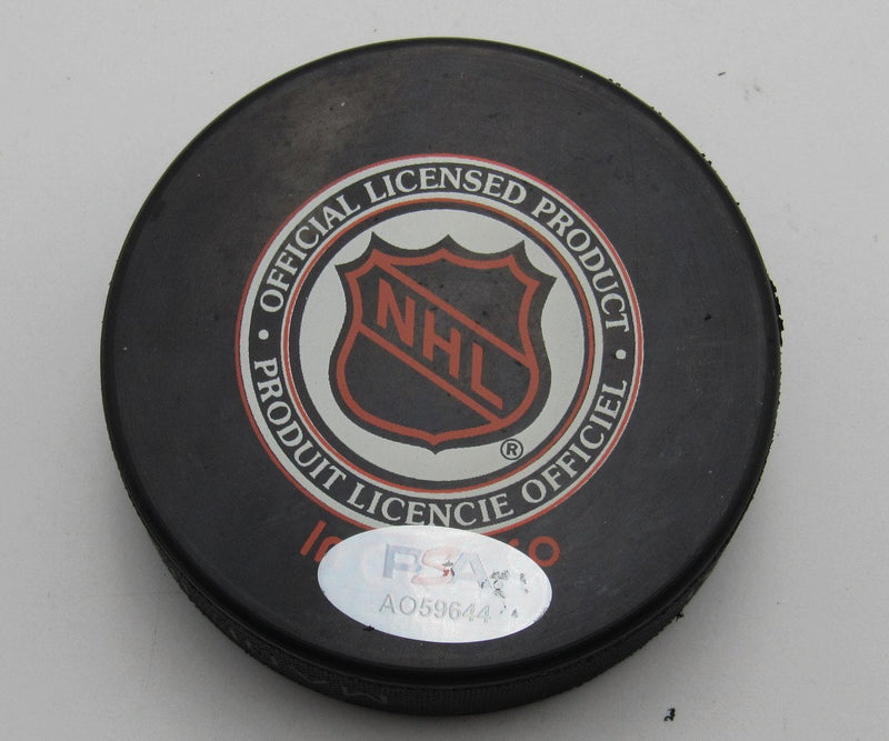 Adam Oates HOF Signed/Autographed Detroit Red Wings Hockey Puck PSA 194287