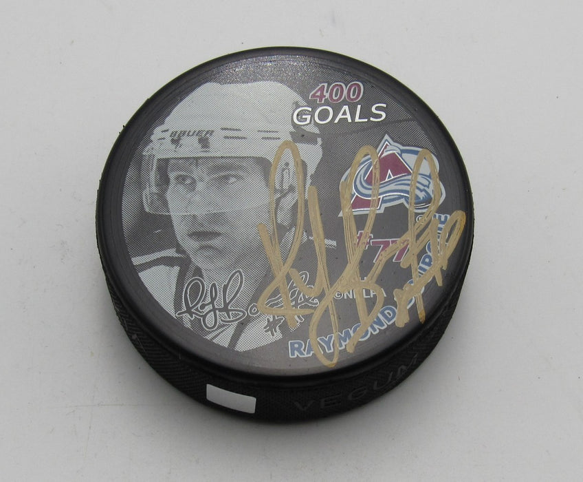 Ray Bourque HOF Signed 400 Goals Hockey Puck Colorado Avalanche PSA 194290