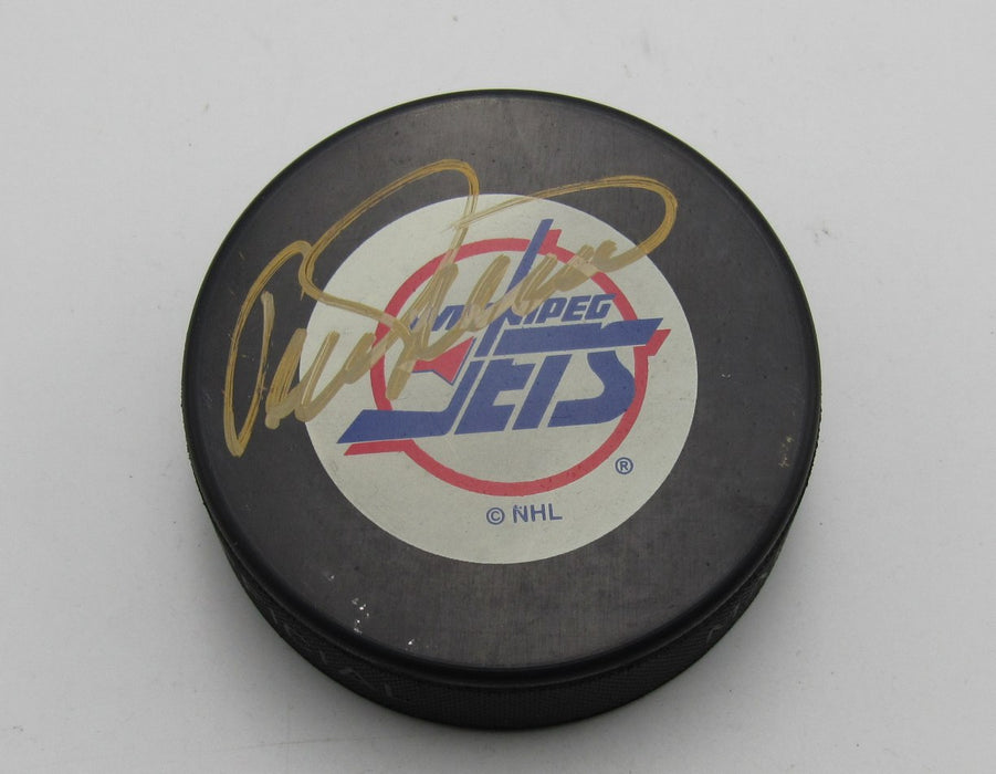 Teemu Selänne HOF Signed/Autographed Winnepeg Jets Hockey Puck PSA 194300