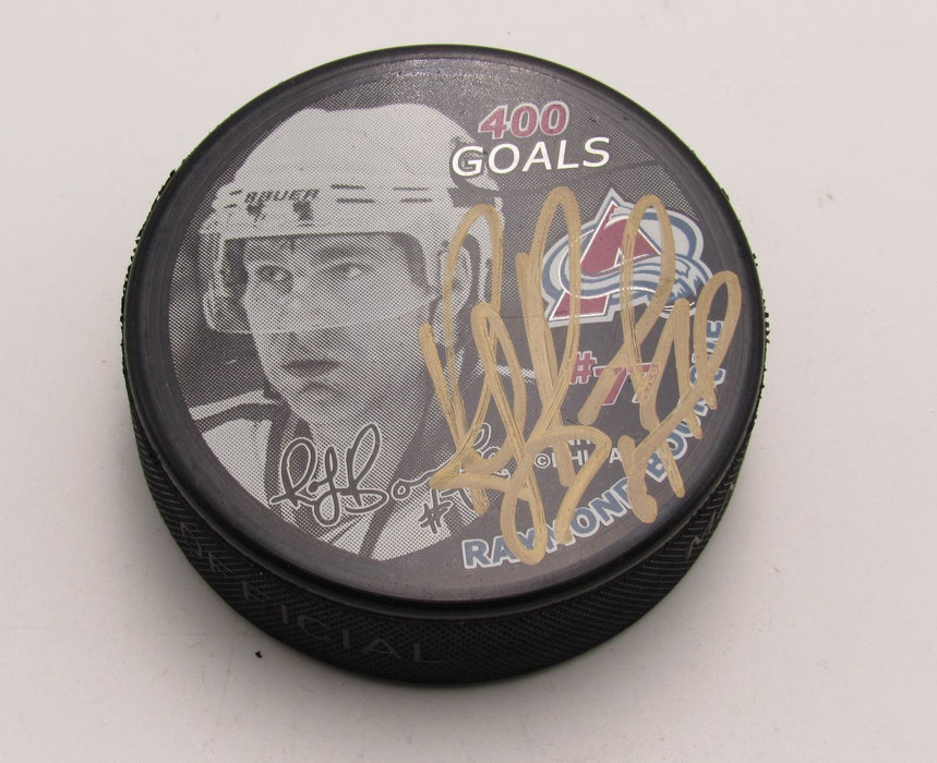 Ray Bourque HOF Signed 400 Goals Hockey Puck Colorado Avalanche PSA 194307