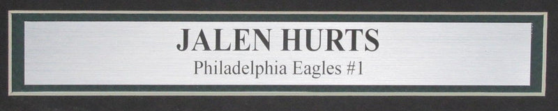 Jalen Hurts Signed/Inscribed 16x20 Photo Philadelphia Eagles Framed JSA 195280
