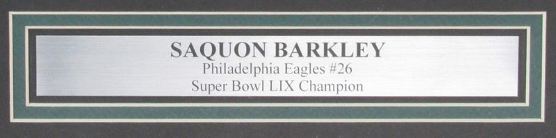 Saquon Barkley Signed/Auto 16x20 Photo Philadelphia Eagles Framed PSA 195286