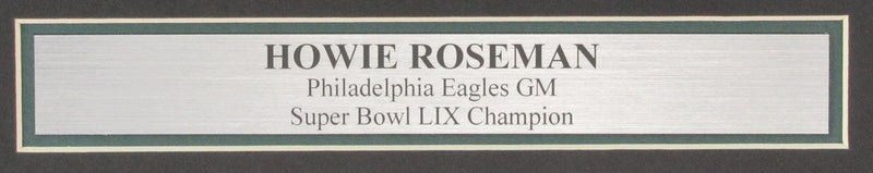 Howie Roseman Signed/Auto 11x14 Photo Philadelphia Eagles Framed Beckett 195289