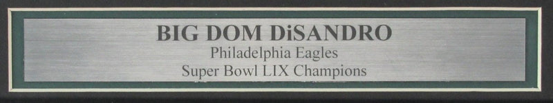 Big Dom DiSandro Signed/Autographed 8x10 Photo Eagles Framed Beckett 195291