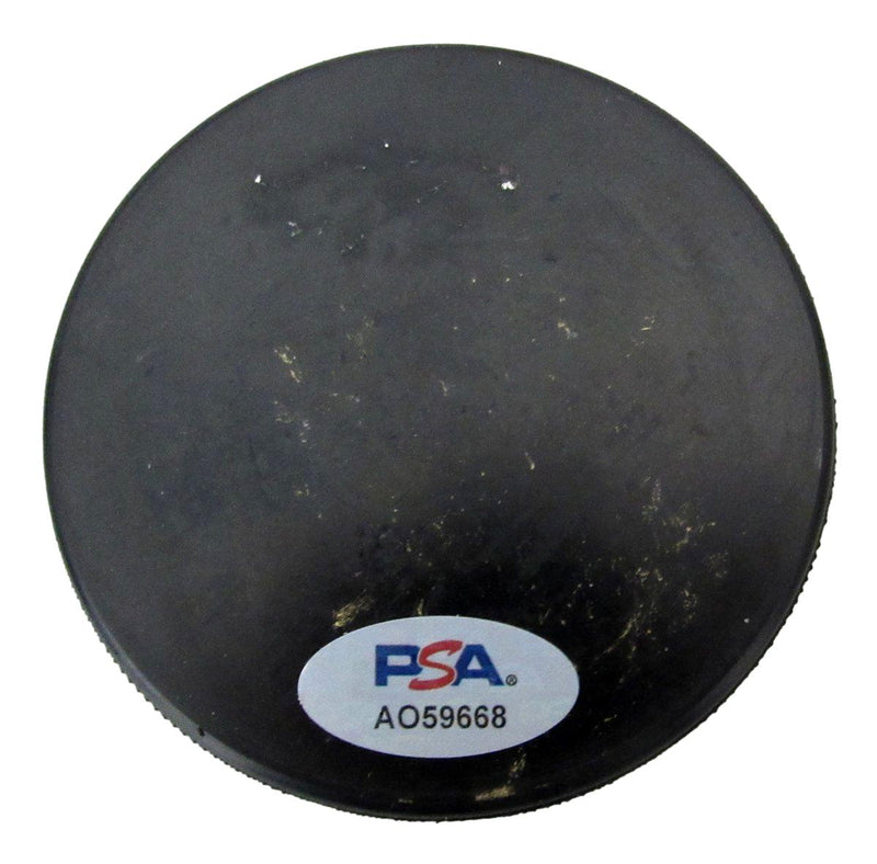 Ray Bourque HOF Signed Boston Gardens Hockey Puck Boston Bruins PSA 194257
