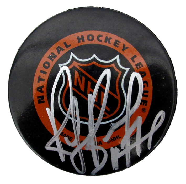 Ray Bourque HOF Signed/Auto Official Game Hockey Puck Boston Bruins PSA 194259