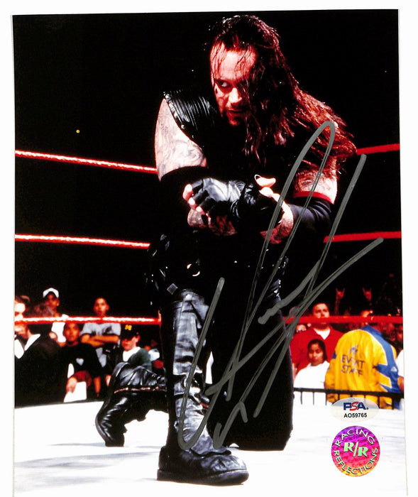Undertaker Signed/Autographed 8x10 Photo Pro Wrestler PSA 194983