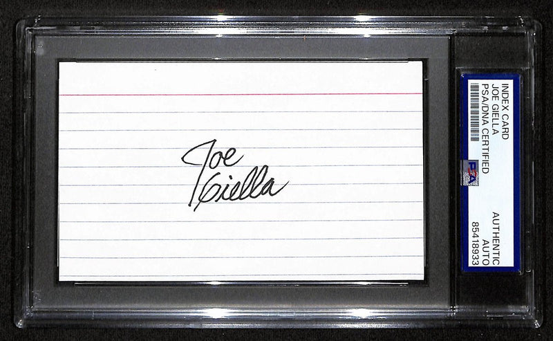 Joe Giella Signed/Autographed Index Card Cartoonist "Batman" PSA/DNA 193824