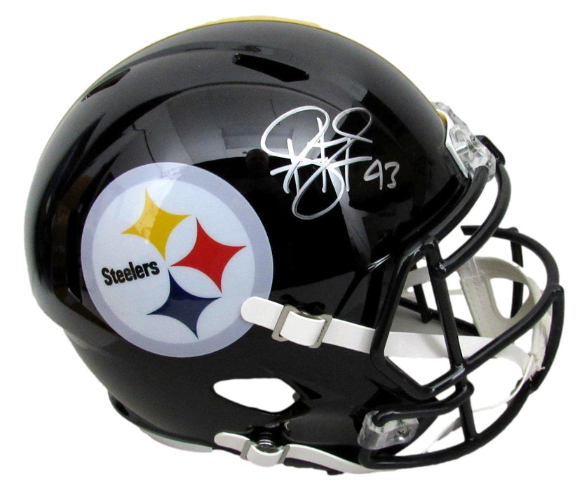 Troy Polamalu HOF Signed Full Size Speed Replica Helmet Steelers Beckett 194760