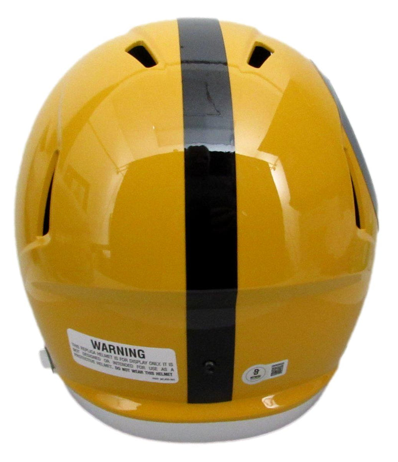 Troy Polamalu HOF Signed Full Size Replica T/B Helmet Steelers Beckett 194761