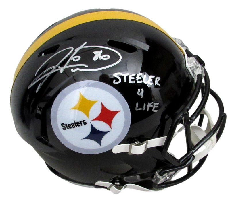 Hines Ward Signed/Inscr Full Size Speed Replica Helmet Steelers Beckett 194768