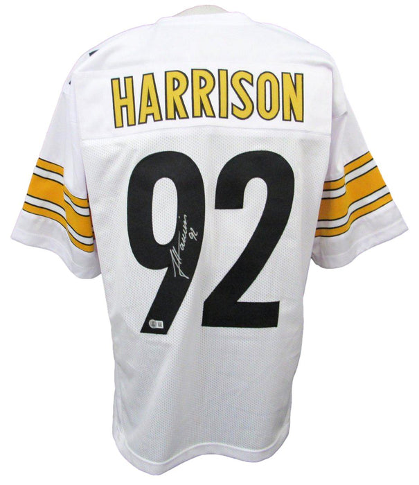 James Harrison Signed/Autographed Steelers White Custom Jersey Beckett 194773