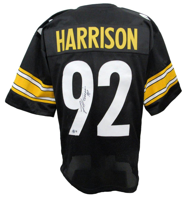 James Harrison Signed/Autographed Steelers Black Custom Jersey Beckett 194774