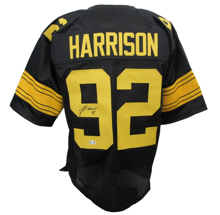 James Harrison Signed/Auto Steelers Black/Yellow Custom Jersey Beckett 194775
