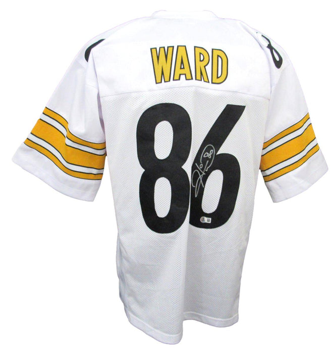 Hines Ward Signed/Autographed Steelers White Custom Jersey Beckett 194776