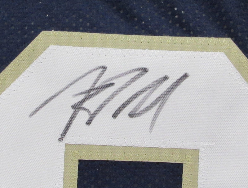 Riley Leonard Signed/Auto Navy Custom Football Jersey Notre Dame PSA/DNA 195624