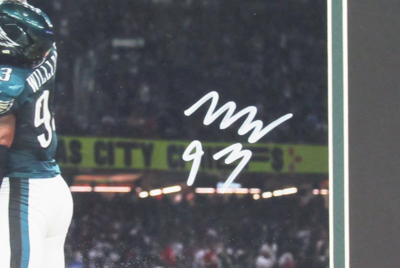 Milton Williams Signed/Autographed 11x14 Photo Eagles SB LIX Framed JSA 195569