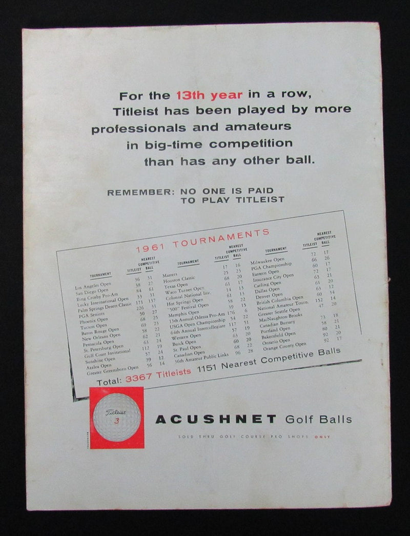Arnold Palmer/Gary Player Dual-Signed 1962 Golf Digest Magazine PSA/DNA 1940778