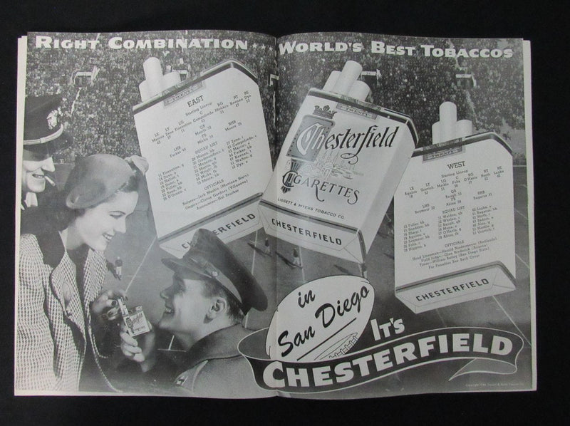 August 20, 1944 East-West Pro Charity Football Game Program Sammy Baugh 194116