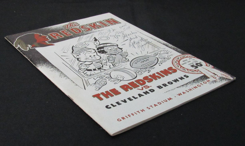 December 5, 1954 Redskins vs. Browns NFL Football Game Program 194123