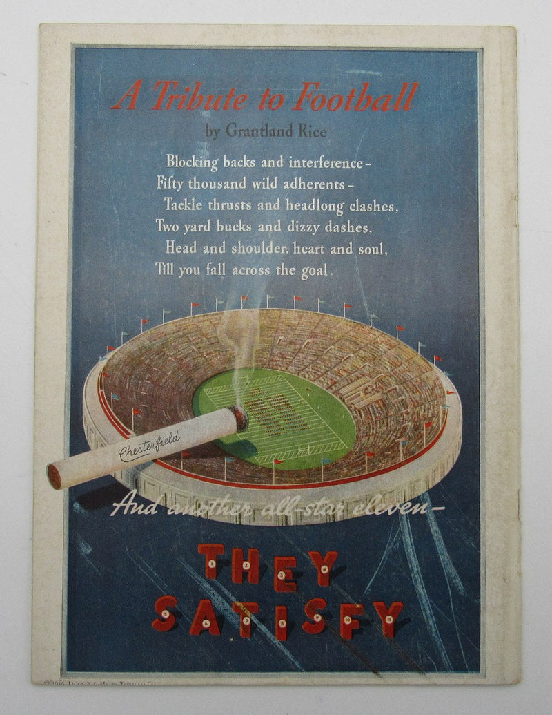 Dec. 5, 1936 So. California vs. Notre Dame NCAA Football Game Program 195595