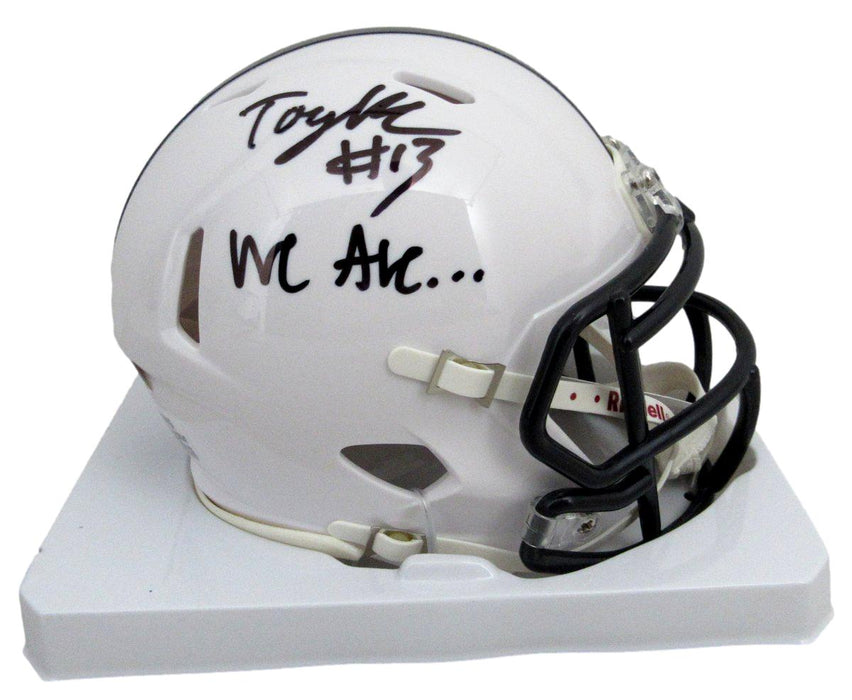Tony Rojas Signed/Inscribed Penn State Mini Football Helmet JSA 194524