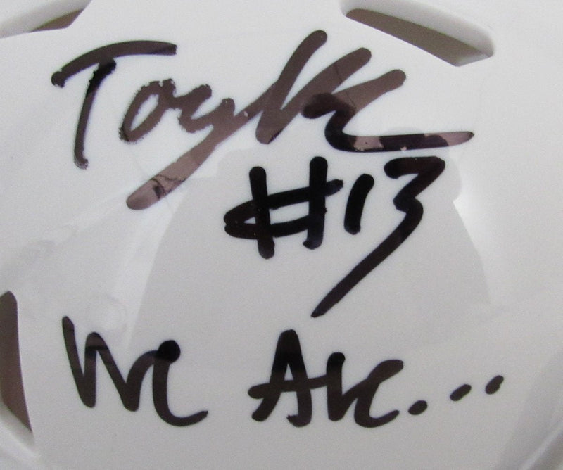Tony Rojas Signed/Inscribed Penn State Mini Football Helmet JSA 194524