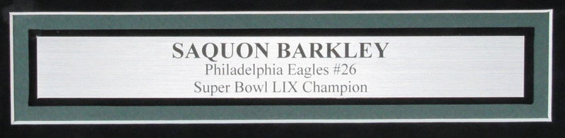 Saquon Barkley Signed/Auto 16x20 Photo Eagles Super Bowl LIX Framed PSA 194062