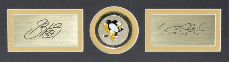 Sidney Crosby/Evgeni Malkin Penguins Laser Signed 11x14 Photo Framed 194063