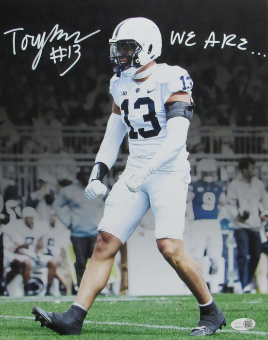 Tony Rojas Autographed/Inscribed 11x14 Photo Penn State JSA 195660