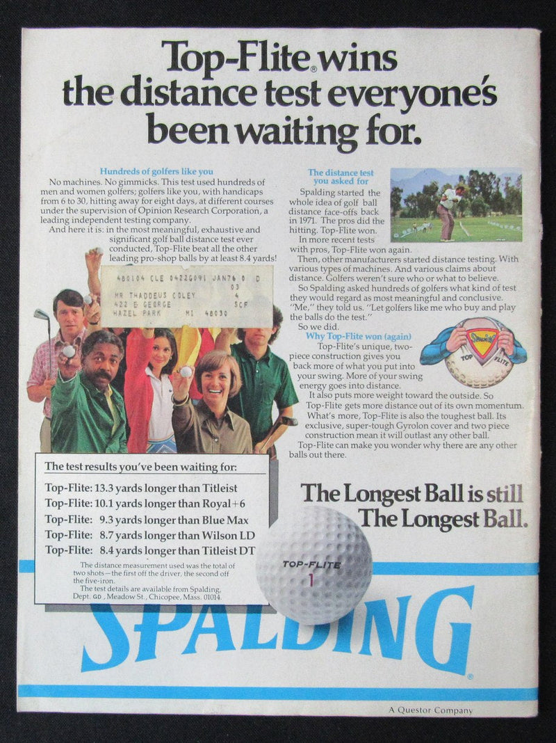 March 1975 Golf Digest Magazine Barbara Nicklaus/JackGrout NO LABEL 184669