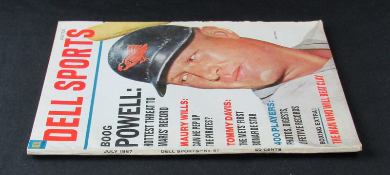 July 1967 Dell Sports Magazine Boog Powell Orioles on cover NO LABEL 184675