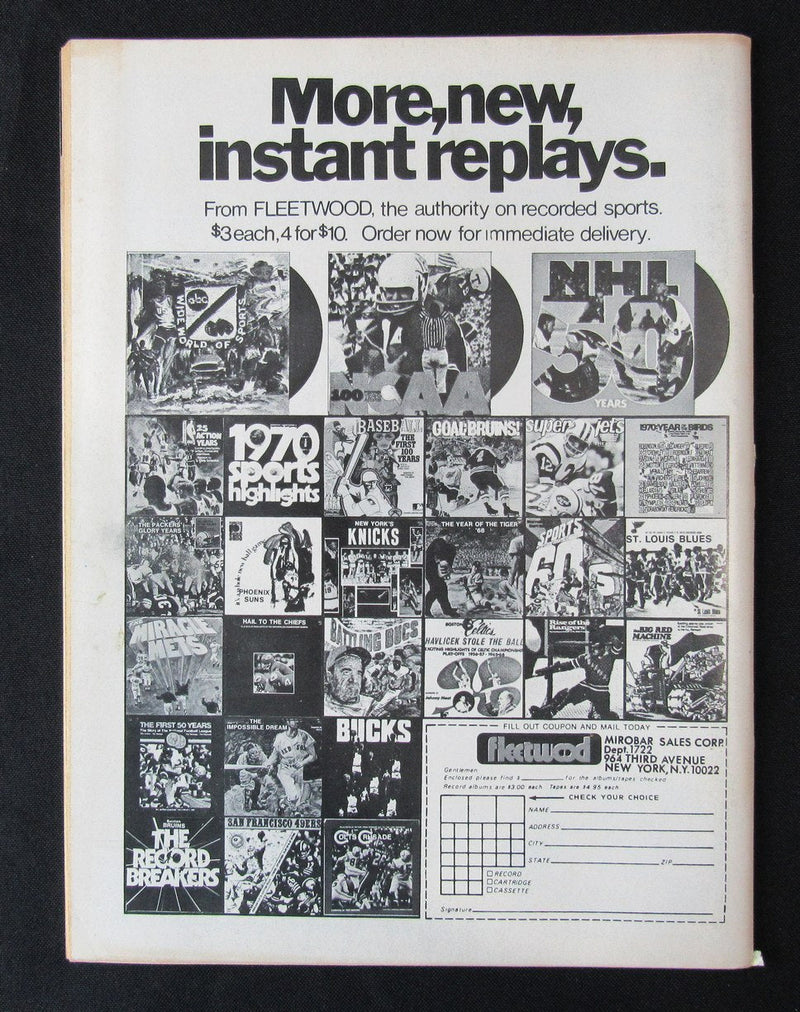 1972 Action Sports Baseball Yearbook Hank Aaron/Vida Blue NO LABEL 184678