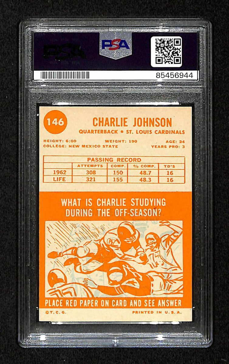 Charlie Johnson Signed 1963 Topps Card #146 St. Louis Cardinals PSA/DNA 195108