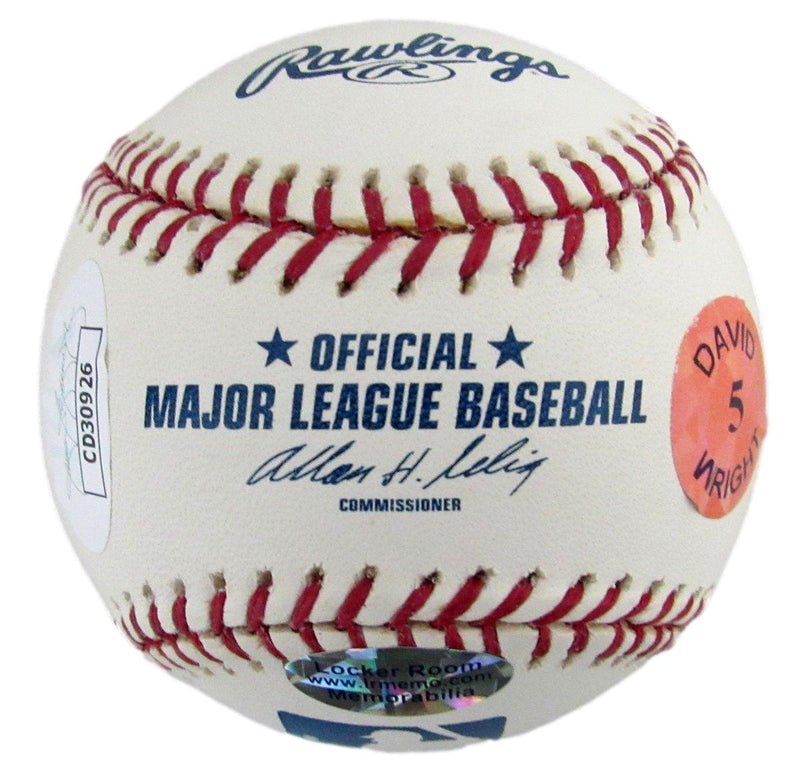 David Wright Signed/Autographed OML Baseball New York Mets JSA 192861