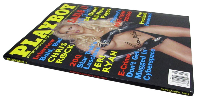 Rena Mero "Sable" Signed/Auto Sept 1999 Playboy Magazine NO LABEL PSA/DNA 192862