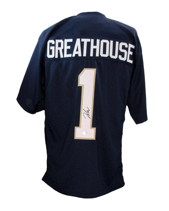 Jaden Greathouse Signed/Auto Custom Football Jersey Notre Dame PSA/DNA 195354