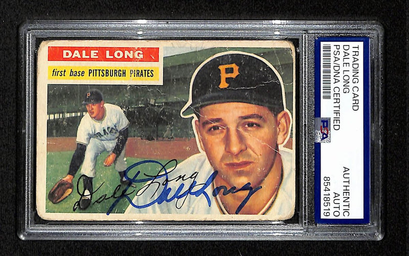 Dale Long Signed/Auto 1956 Topps Card #56 Pittsburgh Pirates PSA/DNA 194864